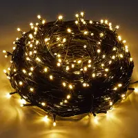 ROSNEK 100M 500 LED Lichterkette Warmweiß 8 Lichtmodi Party Garten Innen Deko Weihnachtsbeleuchtung