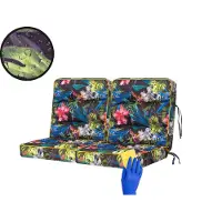 Sellbee Bjird Schaukelkissen Venus Bankkissen Gardenkissen Schaukelauflagen Bankauflagen Auflagen Kissen Hollywoodschaukel Schaukel Bank - Venus - 120 cm - Bunte Bläter