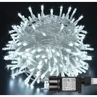 ROSNEK 100m 800 LEDs Lichterkette 8 Lichtmodi mit Timer Lichterketten für Innen Garten Hof Hochzeit Weihnachten Party, Weiß