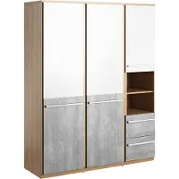 MINIO go for it , Kleiderschränk PLANO PN-01 Weisse/Nash Farbe