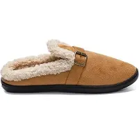 Permani Herren Hausschuhe Gefüttert Slippers Slip On Isoliert Schlappen Rios Braun Gr.40/41