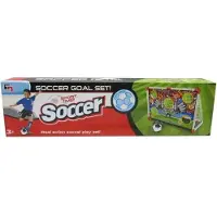 Wiky Fußball-Set Tor mit Punktlöchern 120 x 74 cm