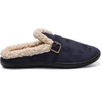 Permani Herren Hausschuhe Gefüttert Slippers Slip On Isoliert Schlappen Rios Dunkelblau Gr.40/41