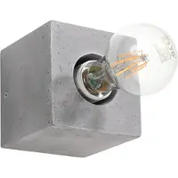 Sollux Wandleuchte ARIZ Beton 1xE27 15W Beton 10x10x10cm