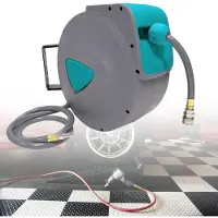 YARDIN 10m Druckluftschlauch Aufroller automatisch 1/4" Anschluss Schlauchtrommel Wandschlauchhalter Automatik Druckluft Schlauchaufroller Druckluftschlauch-trommel