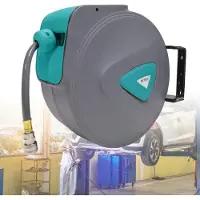 YARDIN 20m Druckluftschlauch Aufroller automatisch 1/4" Anschluss Schlauchtrommel Wandschlauchhalter Automatik Druckluft Schlauchaufroller Druckluftschlauch-trommel