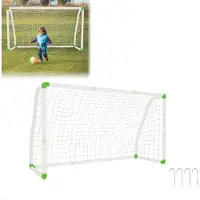 YARDIN Fußballtor mit Tornetz für Kinder & Erwachsene Wetterfestes für Garten oder Fußballvereine geeignet 180x120x80cm
