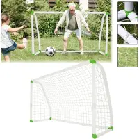 YARDIN Fußballtor PVC Fussballtor für Garten Kinder, Allwetter Fussball Tor Wetterfest 245×155×90cm Geeignet für Outdoor