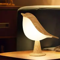 ROSNEK Nachttischlampe LED Vogel Nachtlicht mit Aromatherapie 3 Modi Dimmbar Wiederaufladbar Touch Tischlampe für Schlafzimmer, Kinderzimmer, Wohnzimmer
