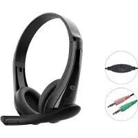 Conceptronic POLONA06B3T Stereo-Headset 3,5 mm, Geräuschreduzierendes Mikrofon, Kabelgebunden, Anrufe/Musik, 20 - 20000 Hz, 100 g, Kopfhörer, Schwarz