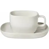 Blomus Kaffeebecher & Untertasse Vahlo Moonbeam 200 ml (2er Set)