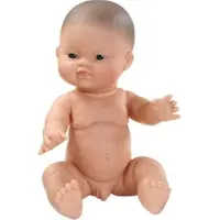Paola Reina Gordi Babypuppe Junge asiatisch blaue Augen 34 cm Puppe