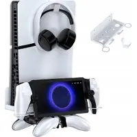 JYS Uchwyt Ścienny na Ścianę Wieszak do Sony PlayStation 5 PS5 SLIM + PS Portal / -P5213
