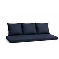 Setgarden Mix Bench Kissen Outdoor Kissen Bankauflage 160x50+3x50x56cm Kissen Für 3-Sitzer Bänke 1tlg Marine