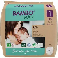 Bambo Nature Gr. 1 2-4 kg Papier Verpackung, 132 Stück