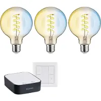 Paulmann Smartes Zigbee 3.0 LED Starter Set Smik E27 - Globe G95 3x 7,5W 600lm tunable white