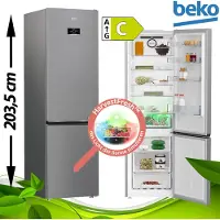 Beko B5RCNA406HXB1, 355 l, NoFrost-Funktion (Kühleinheit), SN-T, 6 kg/24h, C, Metallisch