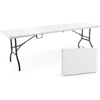 Oviala 5er-Set Klapptische von 244 cm Weiß - REKKEM