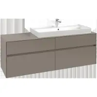 Villeroy & Boch Collaro Waschbeckenunterschrank, Waschbecken rechts, 4 Auszüge, wandhängend, 1600x548x500mm, C03000VM
