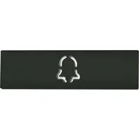 DoorBird D21x Namensschild für eine Ruftaste, Glockensymbol – RAL 6006
