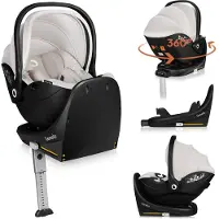 Lionelo Moxie i-Size Babyschale inkl. Basis, Beige Sand