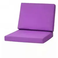 Setgarden Flat 4er Set Sitzkissen für Polyrattan Sessel 50x52x7 Sitz + 50x56 cm Rückenlehne 1tlg Violett