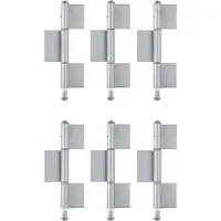 Alberts 858285 Konstruktionsband, Typ KO8, Stahl, Höhe 260 mm, Durchmesser Ø16 mm, 6er Set