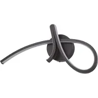 Eglo LED Wandlampe Cardoncito, Wandleuchte innen, gebogene Schlafzimmerlampe aus Metall in Schwarz, warmweiß - kaltweiß