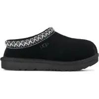 Ugg Kinderhausschuhe 1019066KBLK Schwarz Tasman-Zopf Zierborte 2cm Sohlenhöhe
