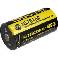 Nitecore NL1816R | 18350 Lithium-Ionen-Akku mit USB-C 1600mAh
