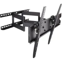 Techly Wandhalterung fuer LCD TV LED schwarz 58,42cm-139,70cm 23-55Zoll FullMotion Dual Arm
