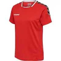 Hummel Authentic Polyester kurzarm Trikot Damen true red S