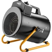 Neo Tools Industrie-Elektroheizgerät 3KW IPX4 5000W Luftdurchsatz 366m3/h mit Gebläse Einstellbarer Thermostat Isolierter Handgriff