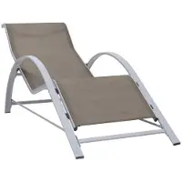Syfax Sonnenliege Textilene und Aluminium Taupe
