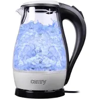 Camry Premium CR 1251w, 1,7 l, 2200 W, Schwarz, Edelstahl, Transparent, Polypropylen (PP), Wasserstandsanzeige