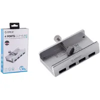 ORICO ALL-USB3-HUB-4-CLIP, USB 3.2 Gen 1 (3.1 Gen 1) Type-A, USB 3.2 Gen 1 (3.1 Gen 1) Type-A, 5000 Mbit/s, Silber, 1 m, USB