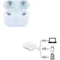 Cyoo starfix (kabellosen QI) Ladetasche kompatibel mit Apple AirPods 3. Generation, weiss