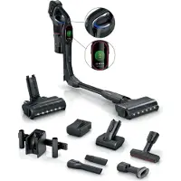 Bosch BCS1051POW, 2-in-1-Stabstaubsauger, Beutellos, Schwarz, 0,4 l, Trocken, HEPA