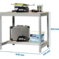 Simonwork (bancos De Trabajo) Bt0 Werkbank 842x1510x610 Mm