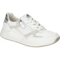 Gabor ROLLINGSOFT Damenschuhe - sportliche Schnür- Halbschuhe weiß Freizeit