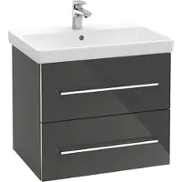 Villeroy & Boch V&B Waschtischunterschrank Avento 63x51,4x48cm, 2 A, wd, G vc gl., graph.