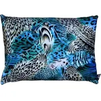 Casa Padrino Luxus Deko Kissen Colorado Feathers Mehrfarbig 35 x 55 cm - Feinster Samtstoff - Luxus Kollektion