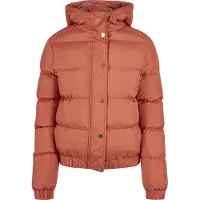 Urban Classics Ladies - Hooded Puffer Winterjacke earth - L