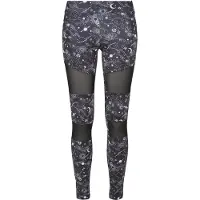 Urban Classics Leggings "Damen Ladies Tech Mesh AOP Leggings"