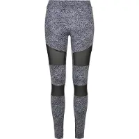 Urban Classics Leggings "Damen Ladies Tech Mesh AOP Leggings"