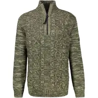 Lerros Sweatshirt "Herren Stricktroyer mit Zopfmuster"