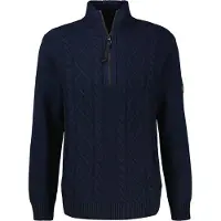 Lerros Sweatshirt "Herren Stricktroyer mit Zopfmuster"