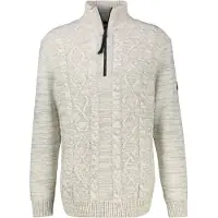 Lerros Sweatshirt "Herren Stricktroyer mit Zopfmuster"