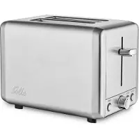 Solis Zwei-Schlitz Toaster, 6 Stufen, Krümelschublade, silber