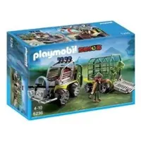 Playmobil 5236 Forscherfahrzeug mit Käfiganh